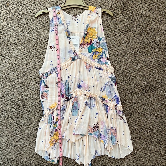 Free People - Tiered Tunic Top - Pink Floral - Size S - Picture 8 of 8